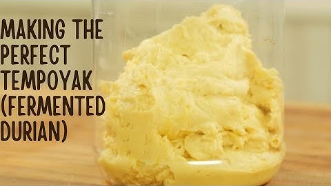 cara buat tempoyak mudah / how to make tempoyak ( fermented durian)