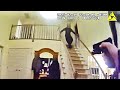 Wayne Police Officer Fires on Armed Man Charging Down Stairs with Two Swords
