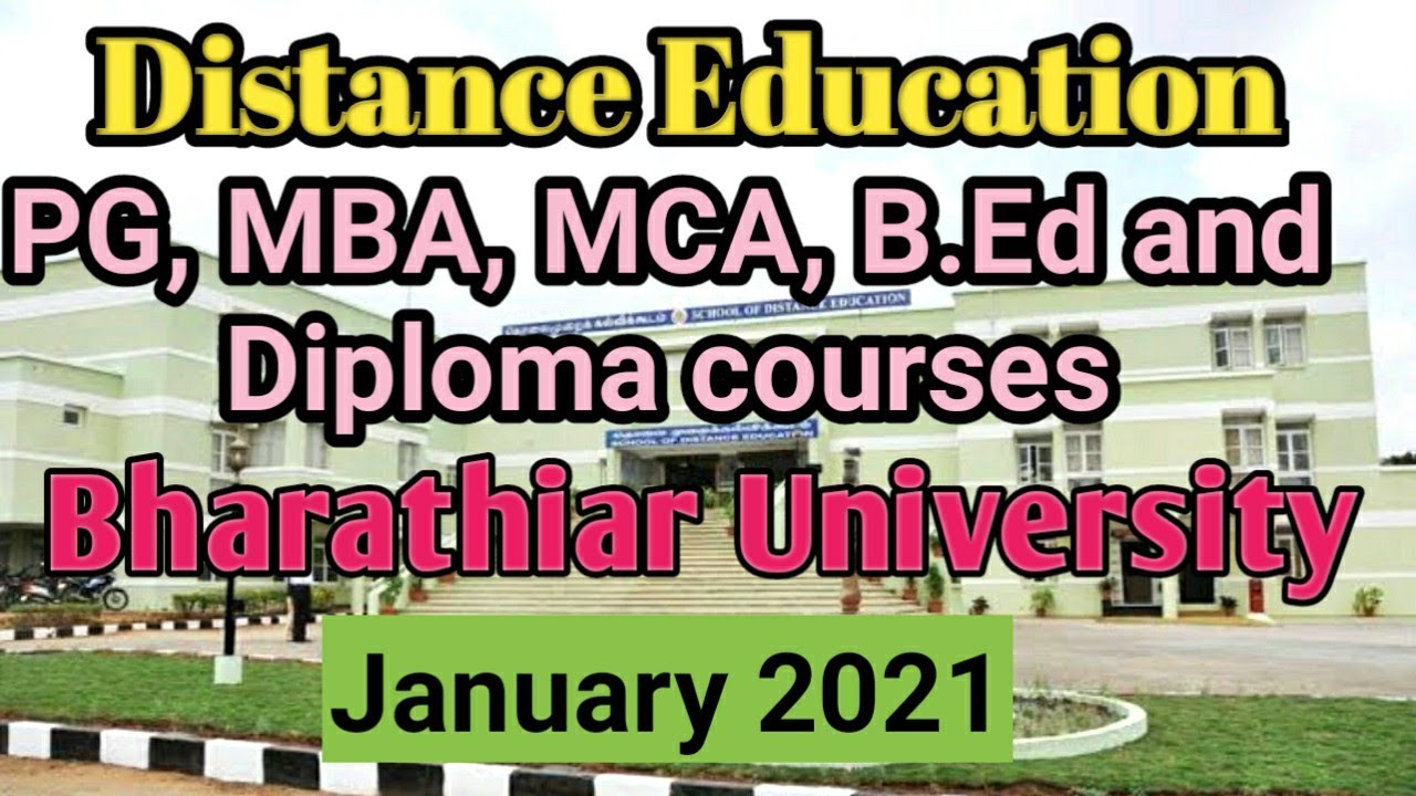 distance education pg courses in bharathiar university