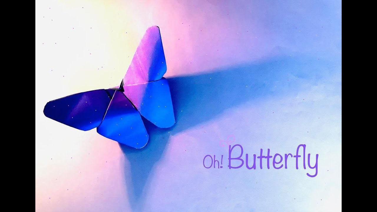 How to Fold a Paper Butterfly YouTube
