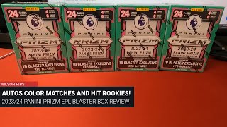 2023/24 Panini Prizm EPL Blaster Box Review - Autos, Color Matches and Numbered Rookies