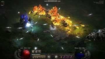 Hydra and Frozen Orb Sorceress (Hydra Orb Sorc) in Hell Cow Farm