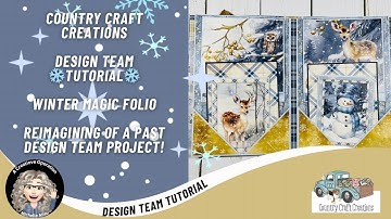 Country Craft Creations, Design Team Project, Herinterpretatie van een eerder project, Winter Mag...
