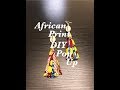 DIY POP UP SPECIAL AFRICAN PRINT TASSEL EARRINGS