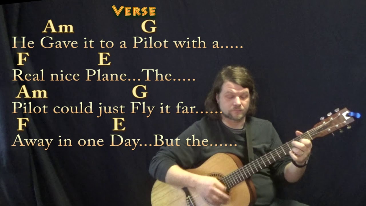 The Cat Came Back Guitar Lesson Chord Chart in Am with Chords/Lyrics