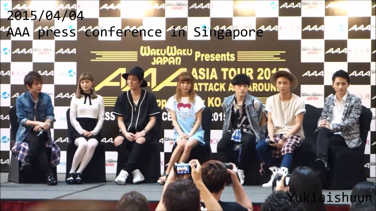 150403 AAA press confrence in Singapore~入場&質疑応答①~