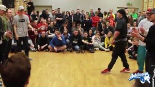 DANCE THE WORLD - 3vs3 - 1/16 - Sztewite Gang vs Boogie Lans