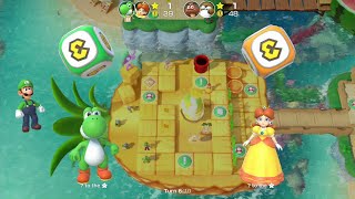 Super Mario Party - Partner Party - 61: Watermelon Walkabout - Yoshi, Daisy vs. Goomba, Monty Mole