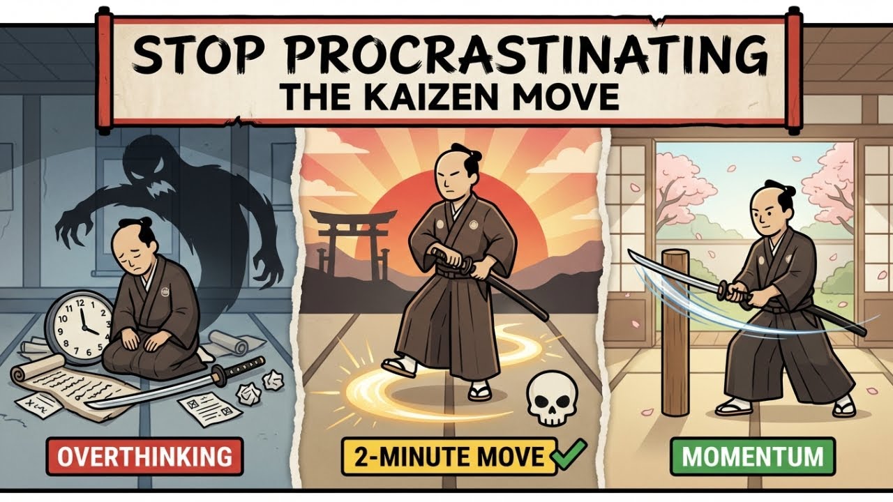 How to Stop Procrastinating Right Now: The Kaizen Two-Minute Move