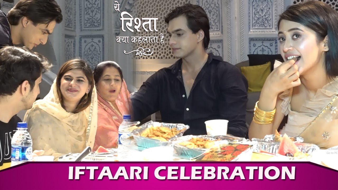 Shivangi Joshi & Mohsin Khan Celebrated IFTAARI On YRKKH Set| Interview