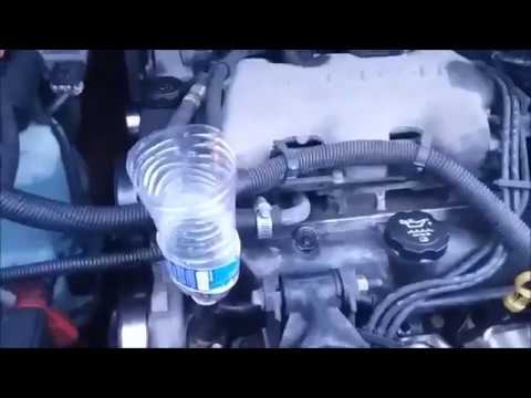 GM 3400 Pontiac motor Anti-Freeze Bleed Air - water bottle trick