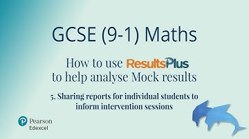 Sharing reports for individual students to inform intervention sessions using ResultsPlus