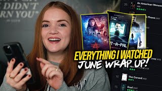 EVERYTHING I WATCHED IN JUNE | June 2022 Wrap Up on Letterboxd | Spookyastronauts
