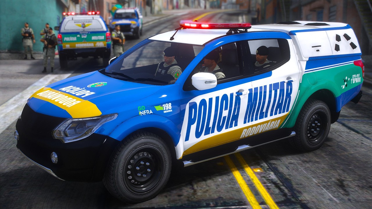 PERSEGUIÇÃO, ENQUADRO + DROGAS, ARMAS | BPMRV | PMGO | GTA 5 POLICIAL