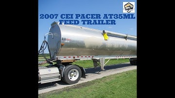 AVAILABLE NOW 2007 CEI PACER AT35ML BULK FEED TRAILER | WIRELESS REMOTE | CONTINUOUS FILL TOP LIDS |