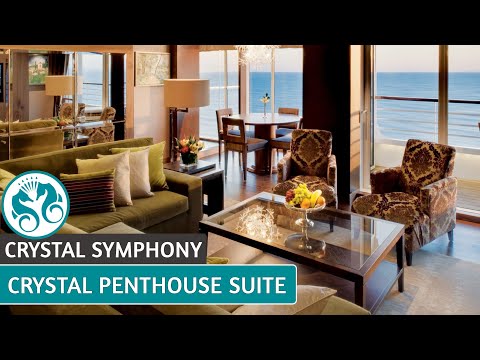 Video: Crystal Symphony Cruise Ship - kabine in apartmaji