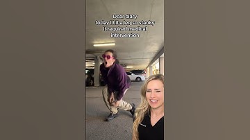 He took “break a leg” literally 😳