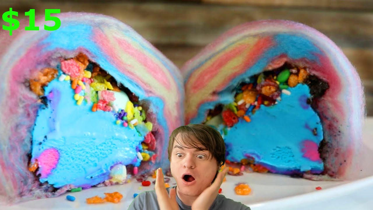 The Vegas Cotton Candy Burrito IT TASTES AMAZING YouTube