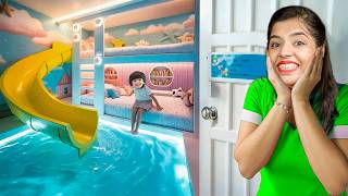 WE BUILT THIS ROOM for Myra! (Waterslide & Secret Room)