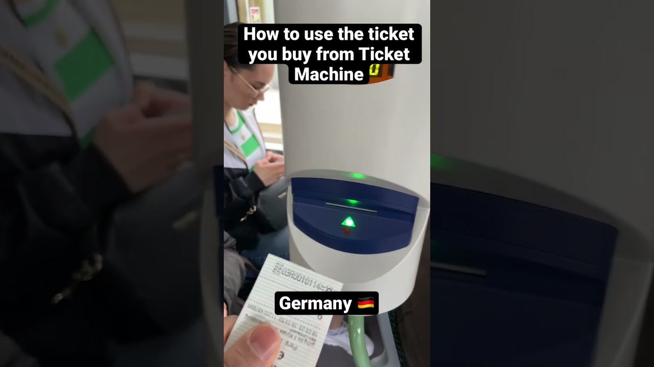 How to use the ticket after buying from Ticket Machine