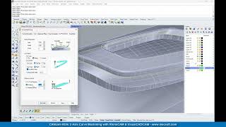3 Axis Curve Machining in RhinoCAM and VisualCADCAM