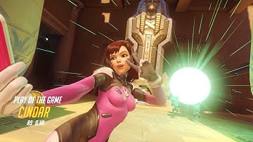 Overwatch - POTG - D.Va quintuple kill, without ultimate!
