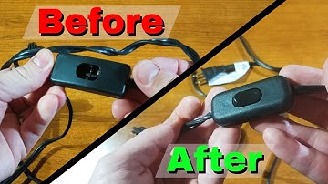 How to Replace A Lamp Switch (Broken in-line Cord Switch Repair)