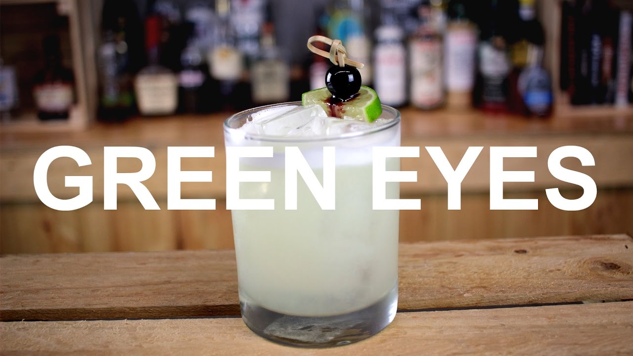 Green Eyes Gin Cocktail Recipe HERBACEOUS!! YouTube