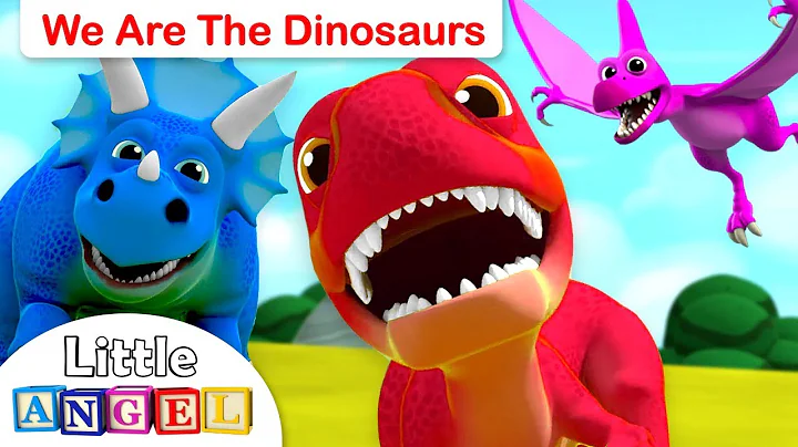 We are the Dinosaurs | Baby T-Rex, 10 Little Dinosaurs | Dinosaur Song by Little Angel