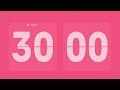 30 Minutes Countdown Timer ⏳ Flip Clock With Simple Beeps 🔔