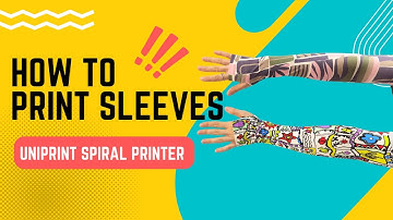 How to do Sleeve Printing with UniPrint Spiral Printer|DTG 360 Seamless Printing