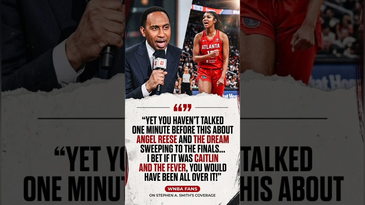 ⁣WNBA Fans Blast Stephen A. Smith! 🔥 #basketball #Angelreels