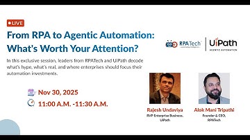 Demystifying Agentic Automation with UiPath.