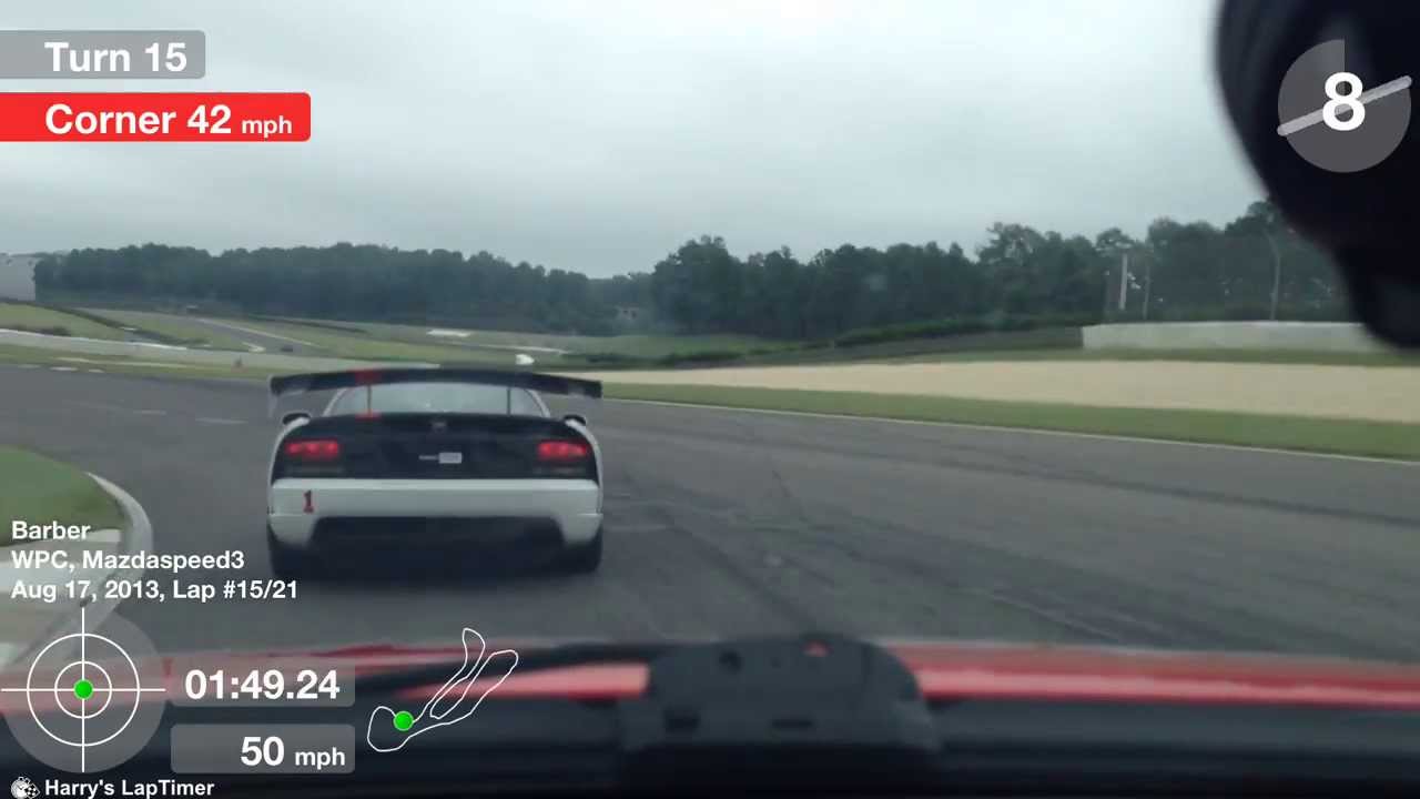 Mazdaspeed3 vs Viper ACR on track - Parke Cochran