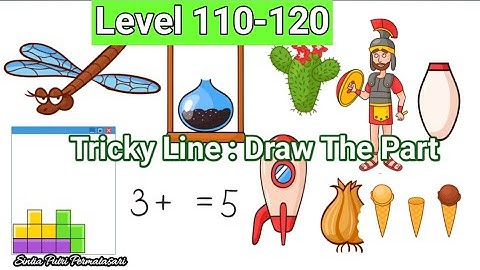 Tricky Line : Draw The Part Level 111,112,113,114,115,116,117,118,119,120