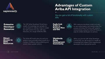 SapienceS2P, SAP Ariba, APIs, and Chatbots