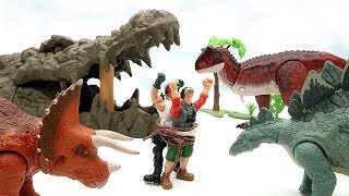 Dinosaur Hunter In Giant Crocodile Mouth! Dinosaur Fun Movie For Kids - Dinosaur Eggs Jurassic World