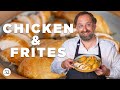 Eric wareheims perfect roast chicken  frites  in the kitchen with