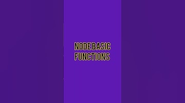 [NODE CLASS]1.Node Basic Functions! #zepeto #videoediting #nodevideoeditingtutorial