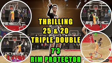 THRILLING 25 & 20 TRIPLE DOUBLE ON THE 7