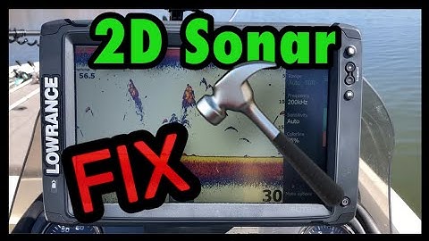 2D Sonar Issue - Lowrance Elite