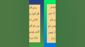 سورة الناس و سورة الفلق بي صوت عبد العزيز سحيم