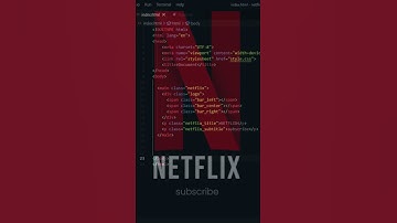 Netflix Intro Using HTML | How to make Netflix intro using HTML CSS #shorts