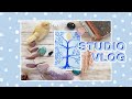 Studio vlog 63  jai une assistante et dmo peinture arbre de vie