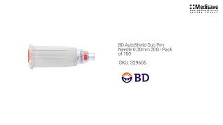 BD AutoShield Duo Pen Needle 0 30mm 30G Pack of 100 329605