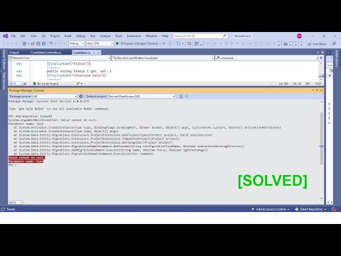 System.ArgumentNullException: Value cannot be null. [SOLVED] - Complete Process