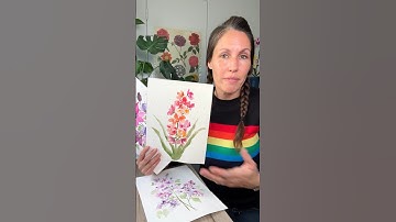 New class: How to relax and find joy painting 3 loose watercolor floral compositions