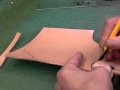 THE・MEXICO レザークラフト スマートフォン横型ケースの作り方 型取から始まります。