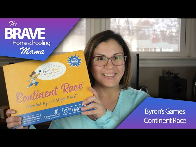 Continent Race - Geography Learning Educational Game for Kids 7 Years and  Up Trivia Card Board Game for Family Activities, Game Night by Byron's  Games