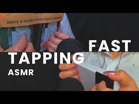 ASMR FAST TAPPING TRIGGERS (w/ LAYERED VERSION) - NO TALKING